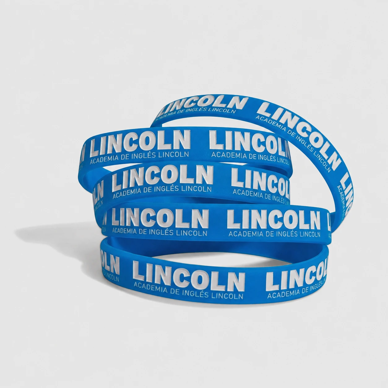 Pulseras de silicona personalizadas bajo relieve con color - Vista 2
