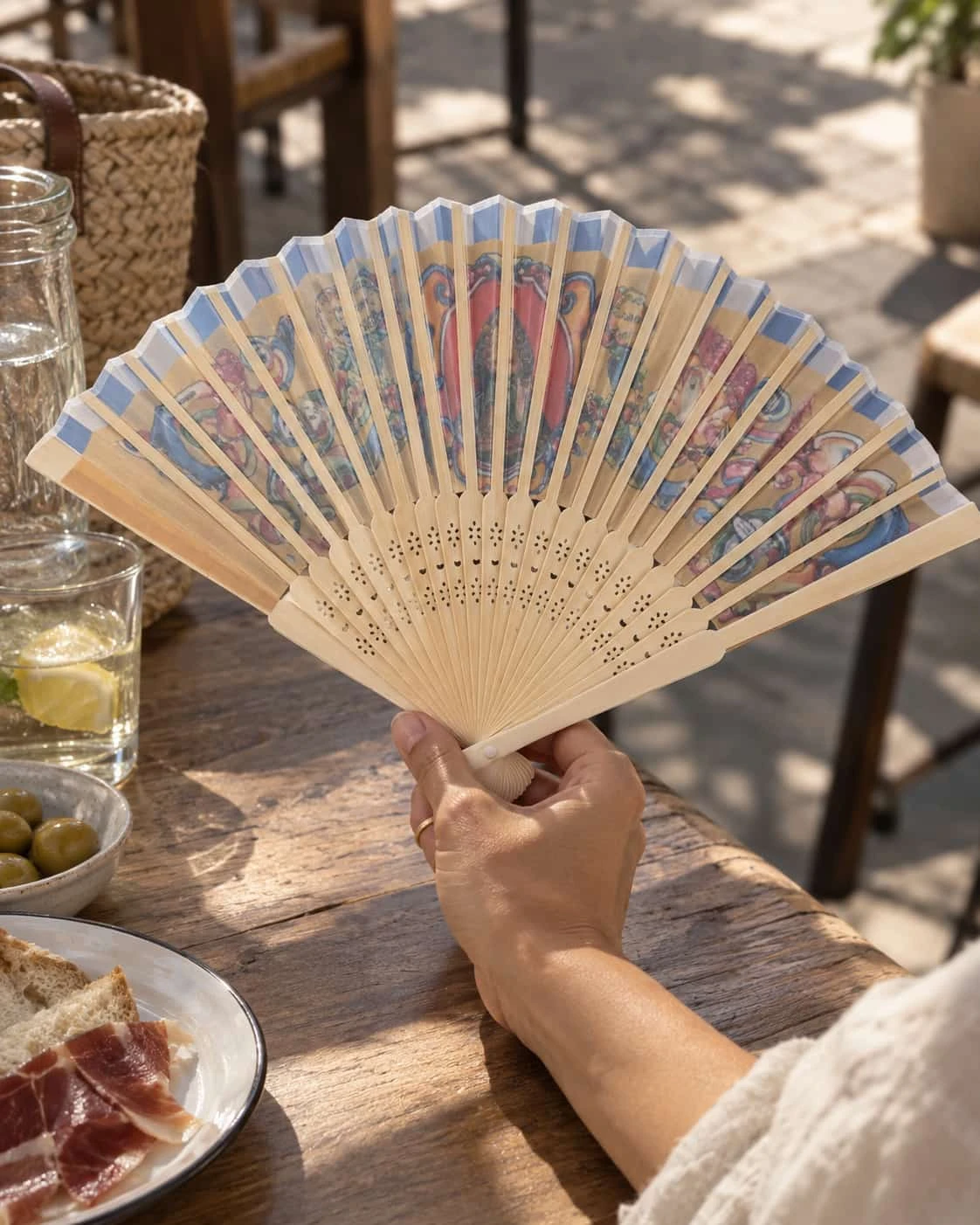 Abanicos de bambú personalizados - Vista 4