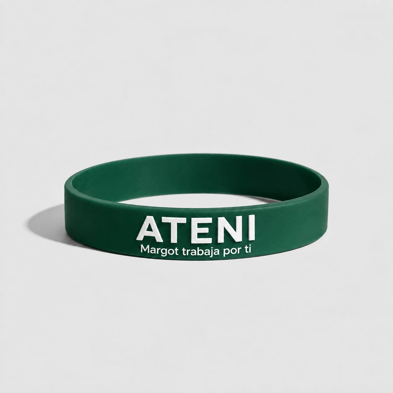 Pulseras de silicona personalizadas sobre relieve a color