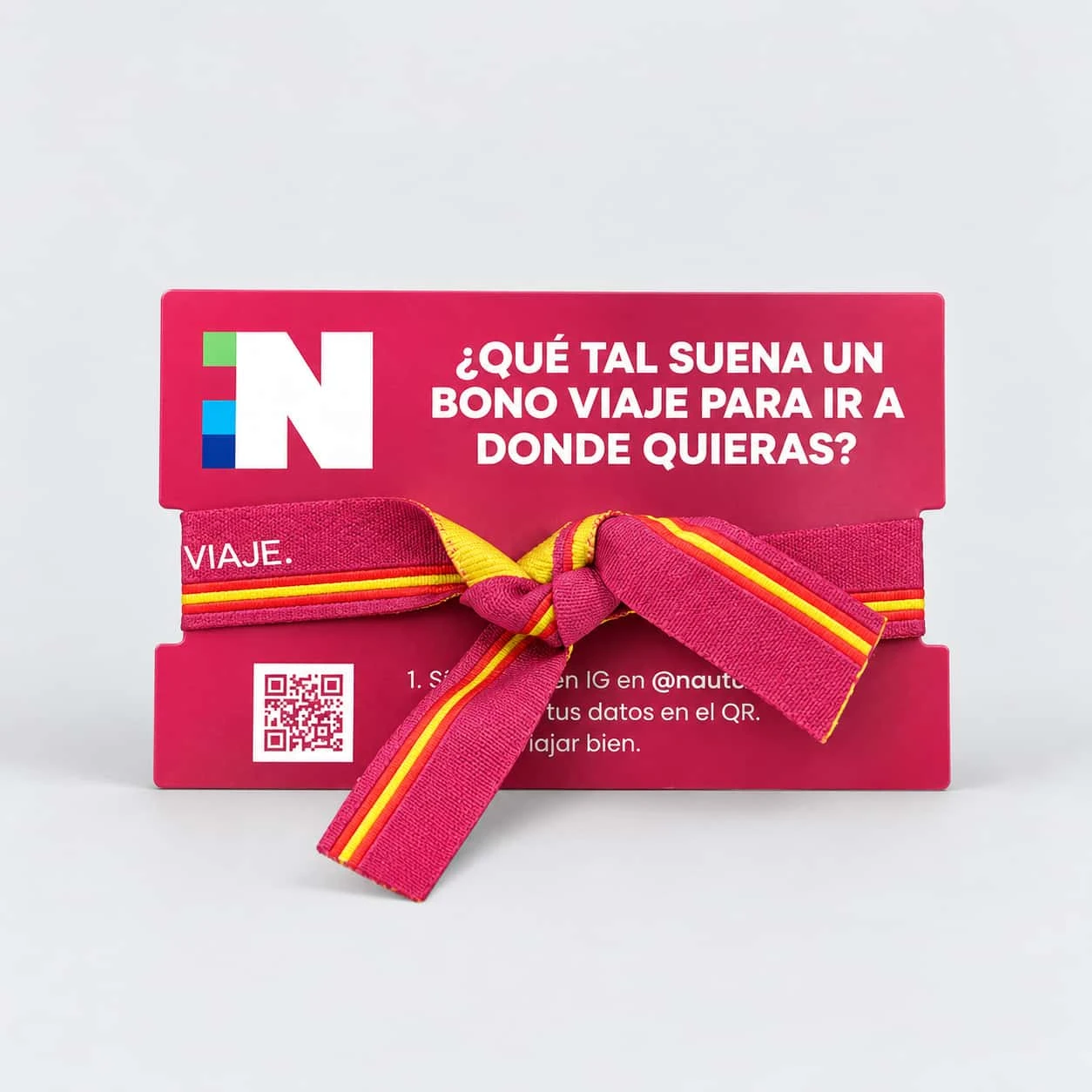 Pulseras de tela bordadas personalizadas con expositor - Vista 2