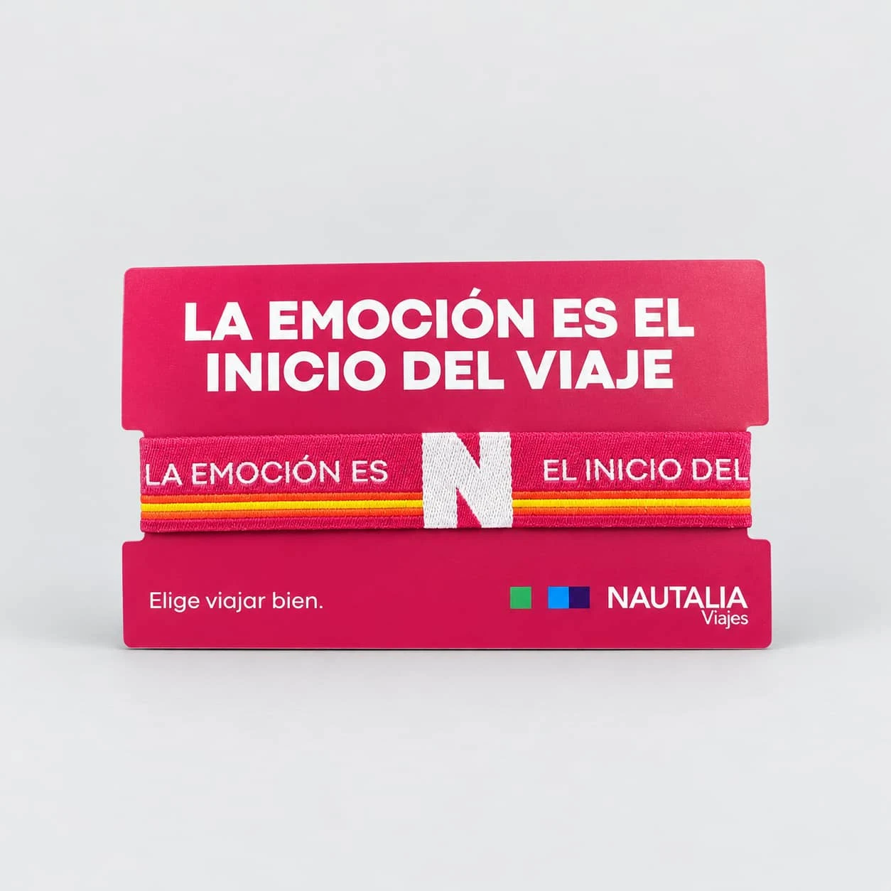 Pulseras de tela bordadas personalizadas con cierre de seguridad personalizado con logo de empresa - Wyapromo
