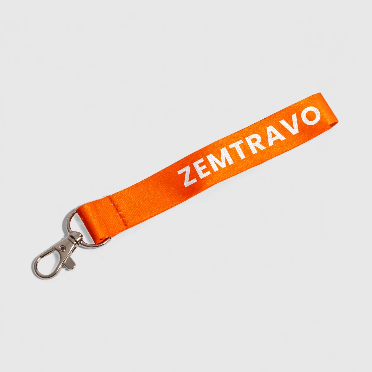 Llavero personalizado por sublimación con cinta a todo color y mosquetón metálico - Wyapromo