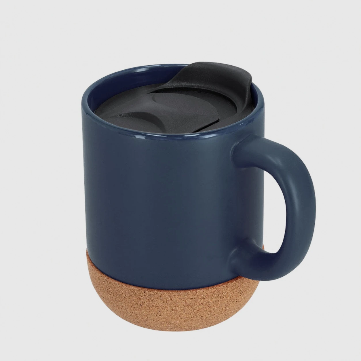 Taza térmica de cerámica personalizada con tapa con logo de empresa - Wyapromo