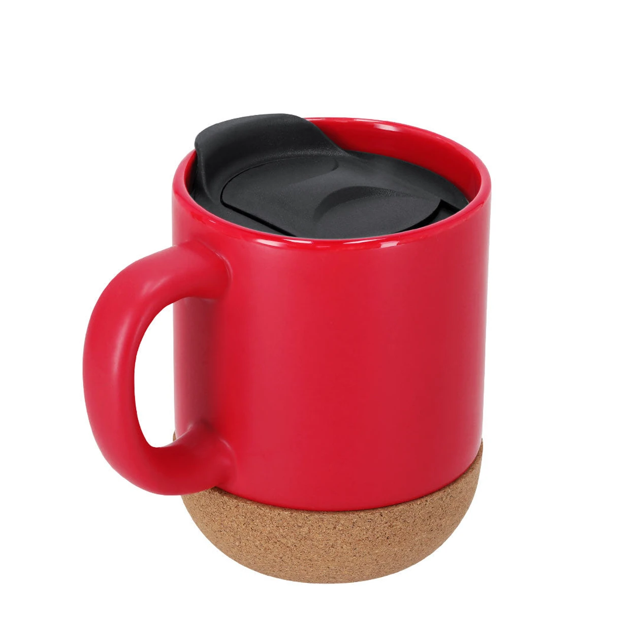 Taza térmica de cerámica personalizada con tapa - Vista 2