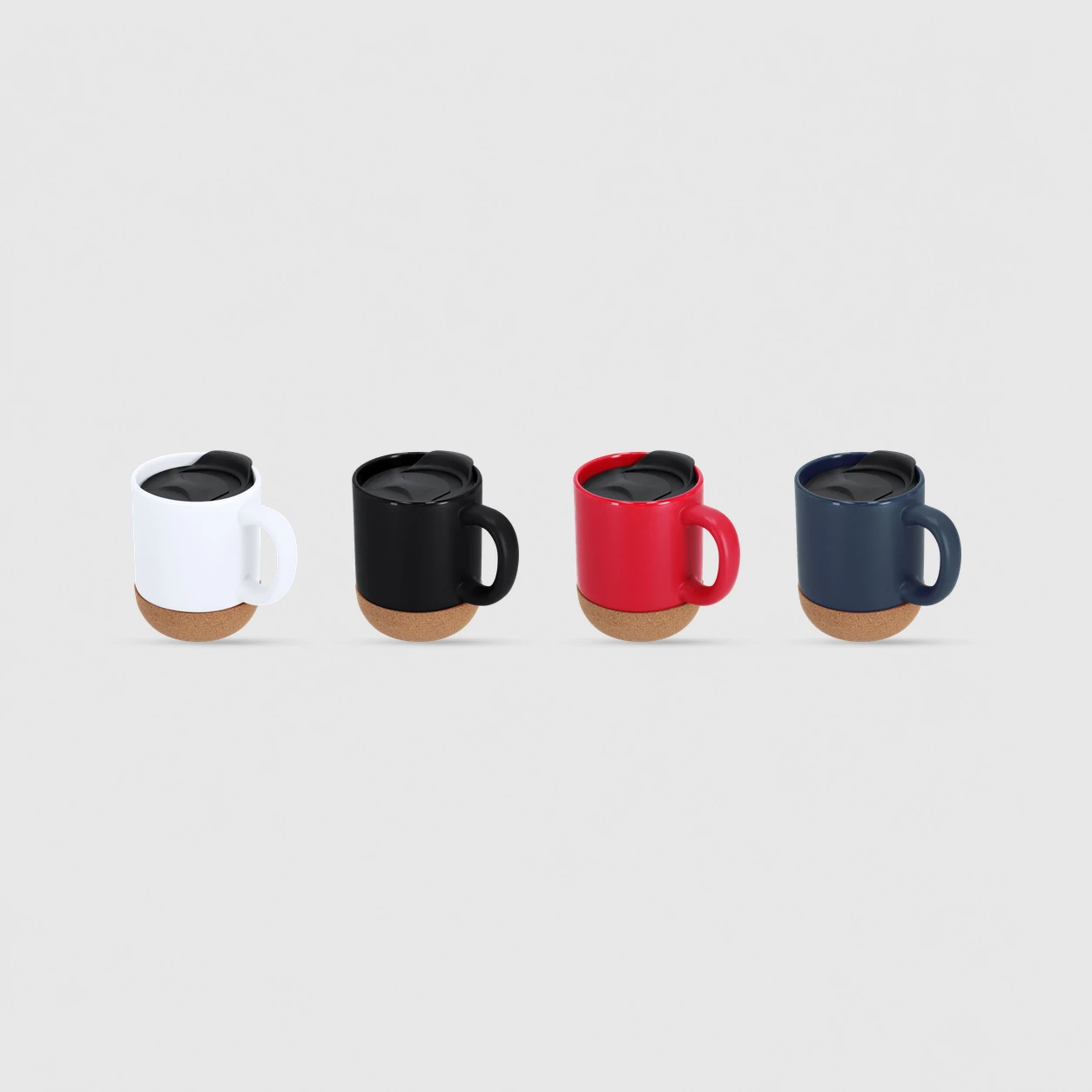 Taza térmica de cerámica personalizada con tapa - Vista 3