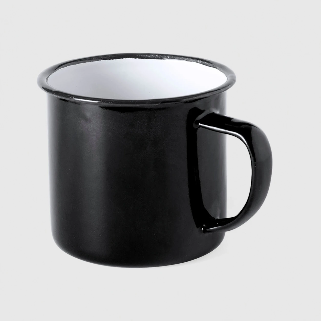 Taza metálica vintage personalizada con logo de empresa - Wyapromo