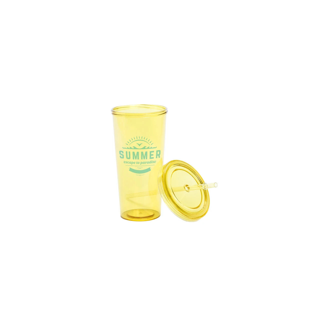 Vaso con tapa y pajita personalizado de 750 ml - Vista 2