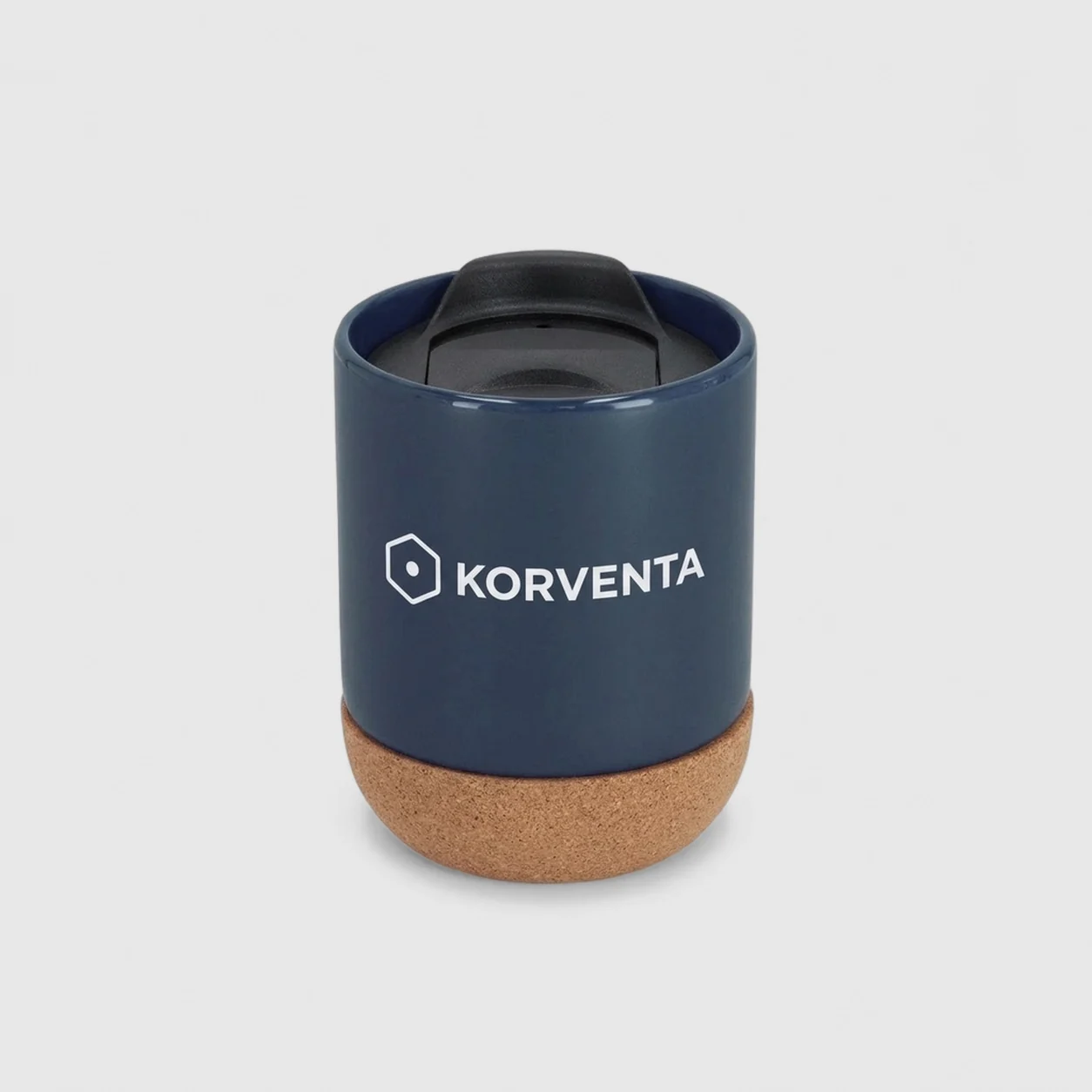 Taza térmica de cerámica personalizada con tapa