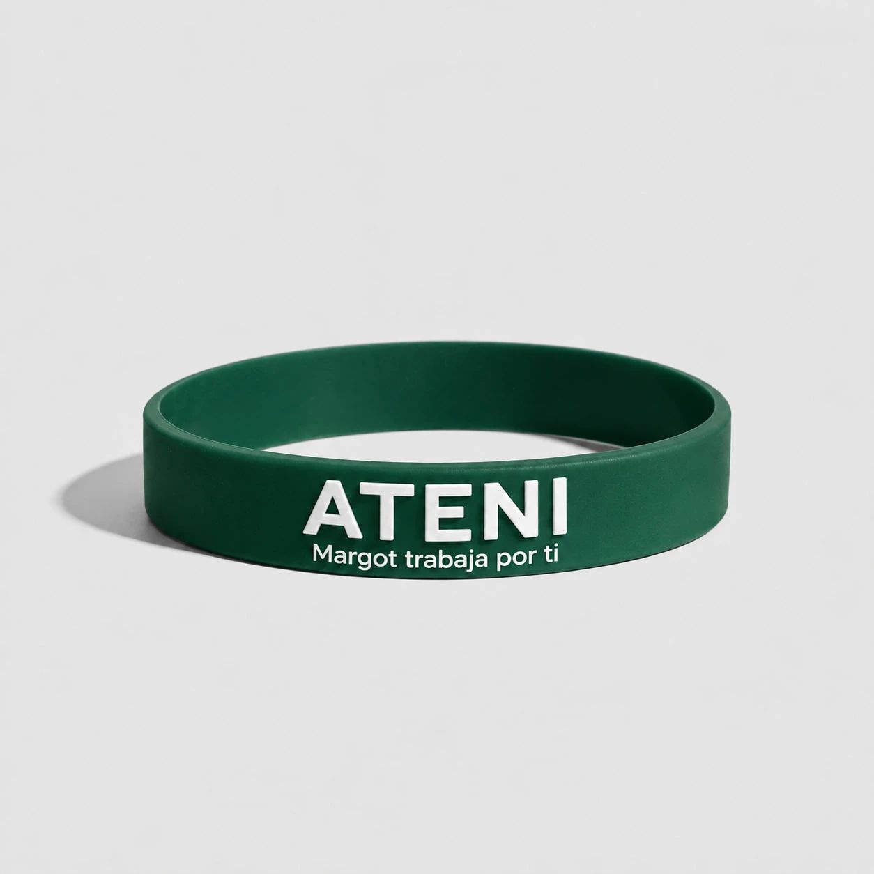 Pulseras de silicona personalizadas sobre relieve a color personalizado con logo de empresa - Wyapromo