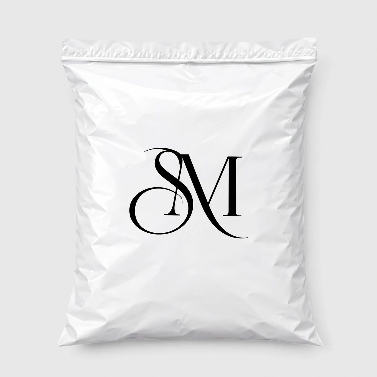 Bolsas de envío personalizadas blanca a 1 cara personalizado con logo - Producto promocional para empresas y eventos