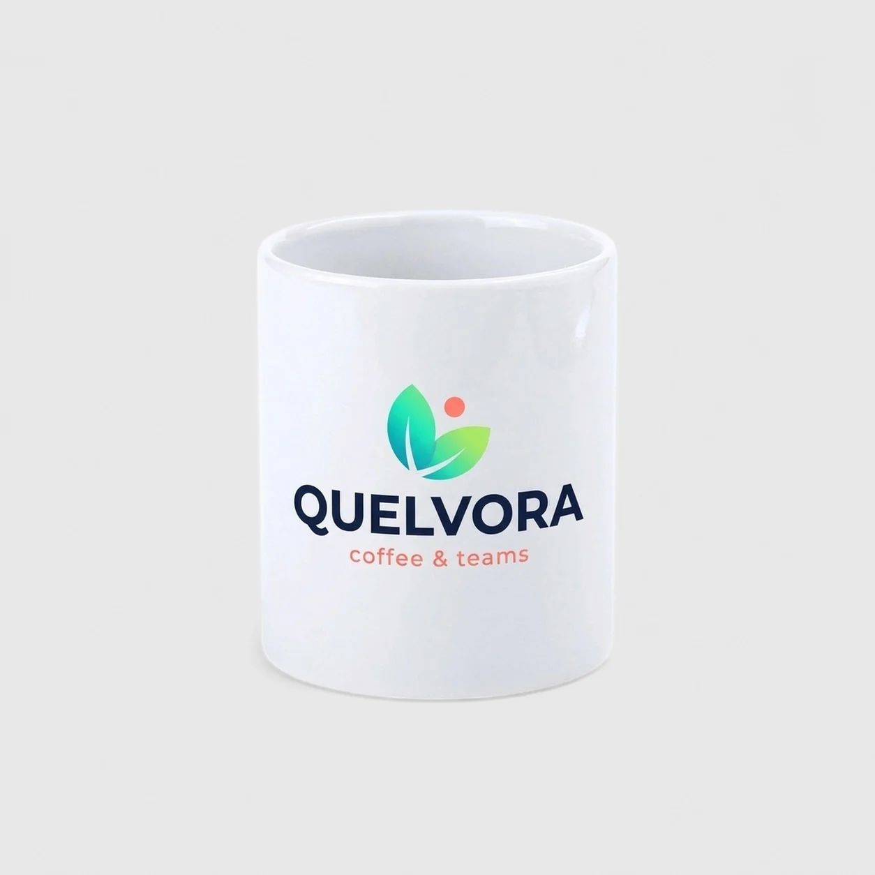 Taza blanca personalizada a todo color con logo de empresa - Wyapromo