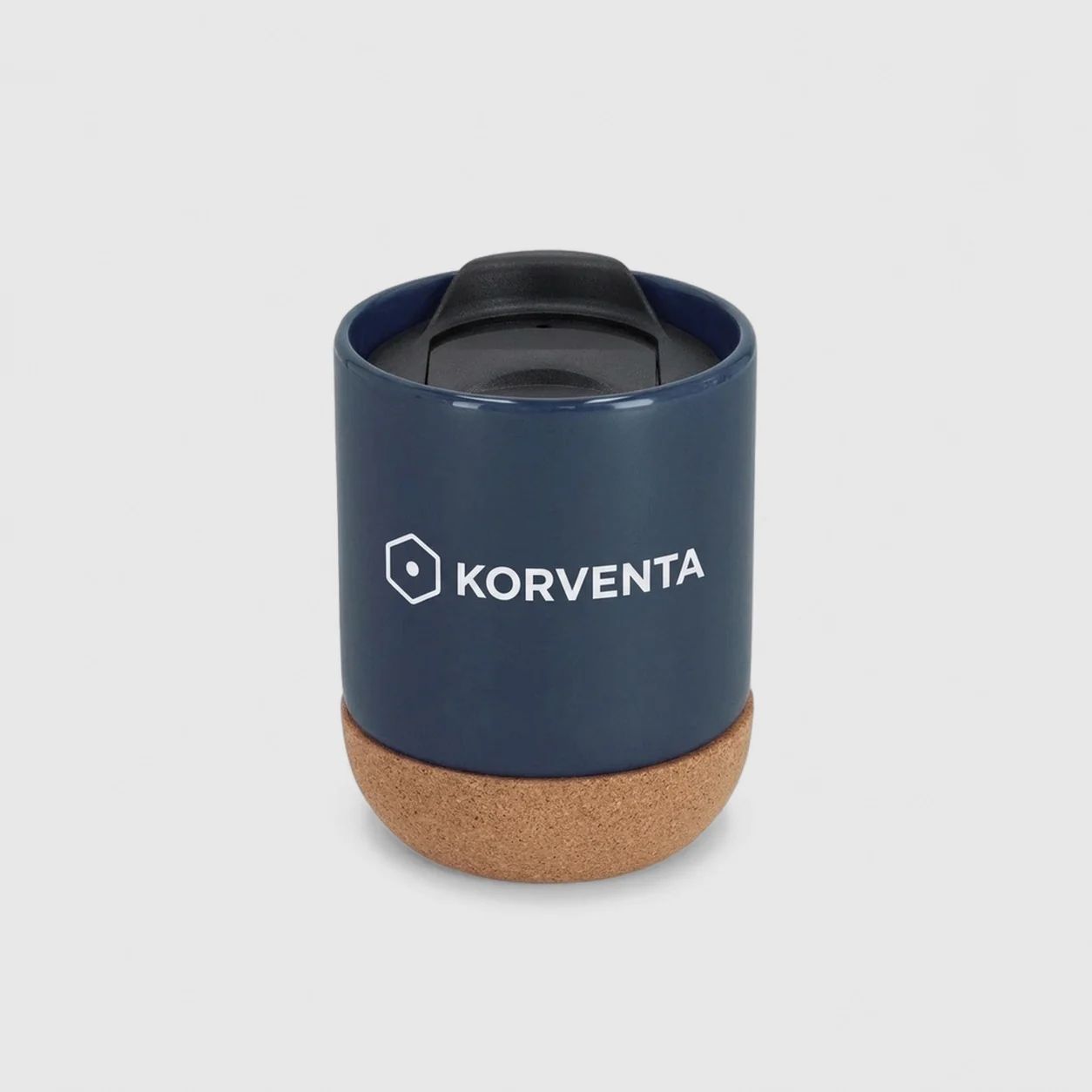 Taza térmica de cerámica personalizada con tapa con logo de empresa - Wyapromo