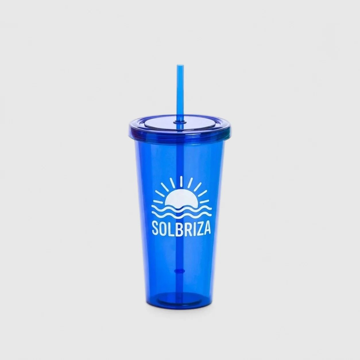 Vaso con tapa y pajita personalizado de 750 ml con logo de empresa - Wyapromo