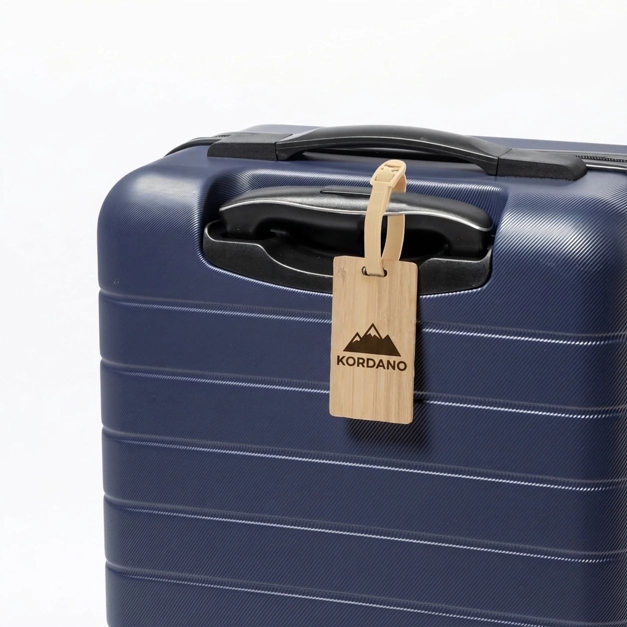 Identificadores de maleta personalizados de bambú - Vista 2