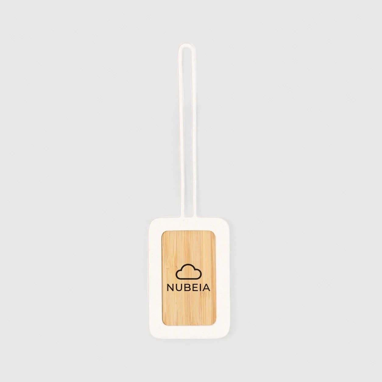 Identificadores de maleta personalizados de bambú y silicona - Wyapromo