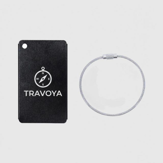 Identificadores de maleta personalizados de aluminio con avión - Wyapromo
