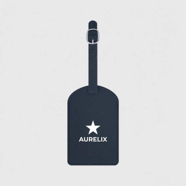 Identificadores de maleta personalizados de piel sintética reciclada - Wyapromo